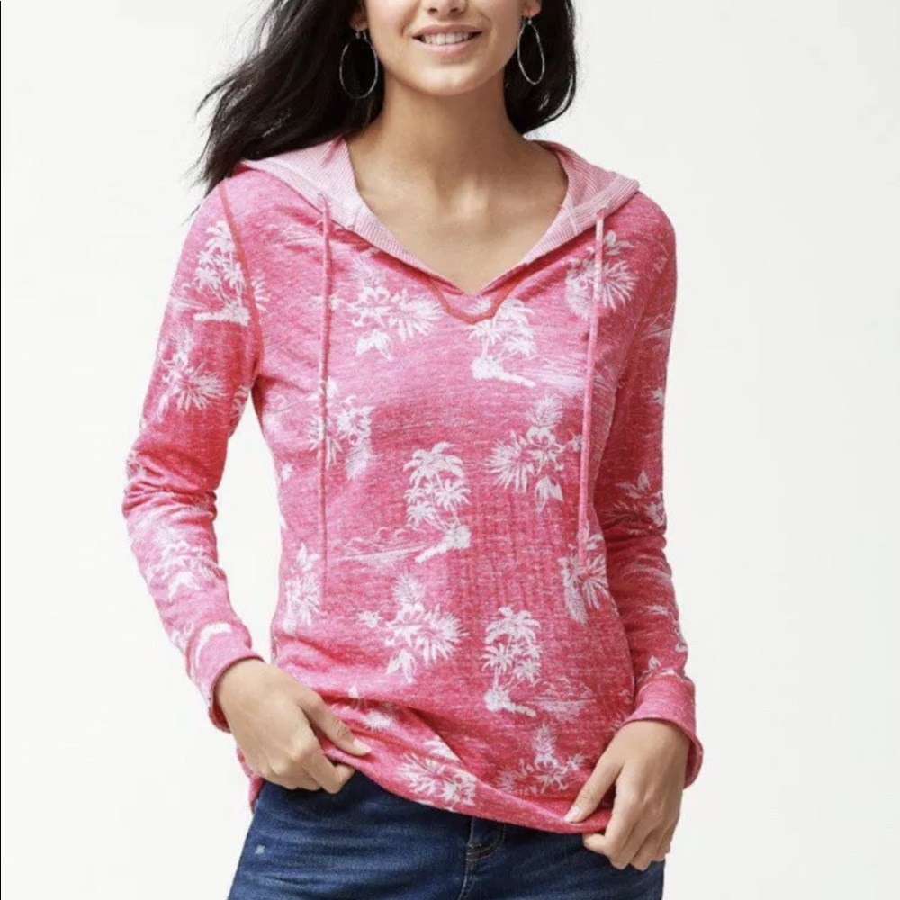 Tommy Bahama Hoodie Pink Reversible